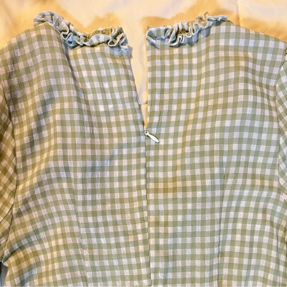 Plaid Ruffle Detailed Dress - Picture 7 of 10